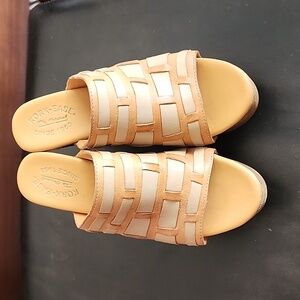 EUC KORK-EASE Leather platform sandals